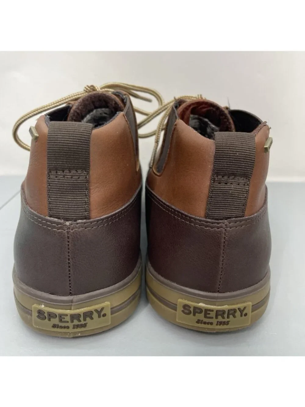 Sperry Fowl Weather Chukka Duck Rain Boots Waterproof Brown Mens 10